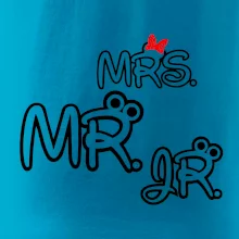 Mr, Mrs a Jr rodinná trička