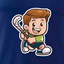 Ikona pozemní hokej kluk