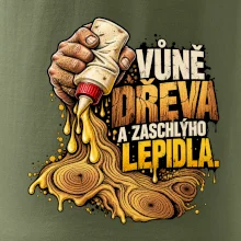 Vůně dřeva a zaschlýho lepidla - kapající lepidlo a letokruhy