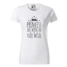 Princesses are born in (vlastní nápis měsíc narození)