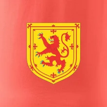 Skotský lev na hrudi