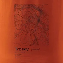 Trosky - vrstevnice v obdélníku