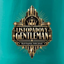 Listopadový gentleman zlatý art deco motiv