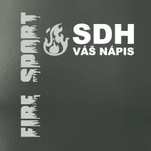 SDH REFLEXNÍ nápis (oheň, firesport, název sboru - vlastní nápis)