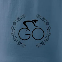Logo cyklisty a řetěz