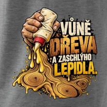 Vůně dřeva a zaschlýho lepidla - kapající lepidlo a letokruhy