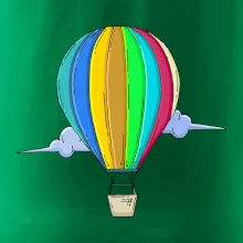 Horkovzdušný balon v oblacích