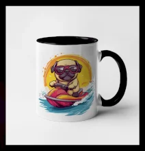 Mops na vodním skútru