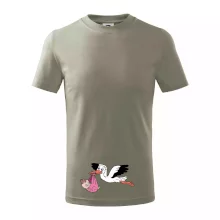 Čáp a miminko - holka (Hana-creative)