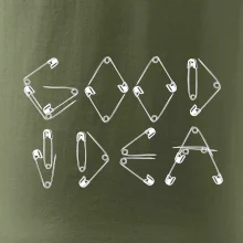 Good Idea nápis zavírací špendlík