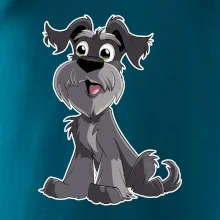 Knírač kreslený sedící