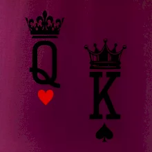 King & Queen logo na prso
