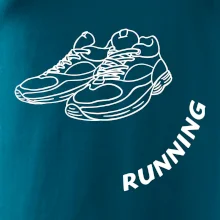 Running nápis šikmo