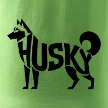 Husky nápis v těle