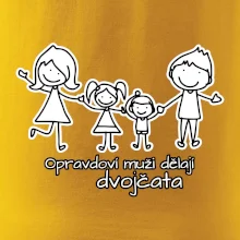 Opravdoví muži dělají dvojčata - holka kluk