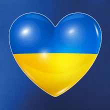 Ukrajina srdce vlajka Ukrajina srdce vlajka