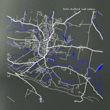 Dvůr Králové nad Labem mapa s vodními toky