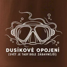 Dusíkové opojení potápěčská maska s vlnícími se linkami