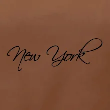 New York nápis psacím