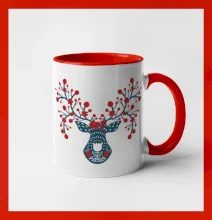 Folklor - jelen s červenými plody