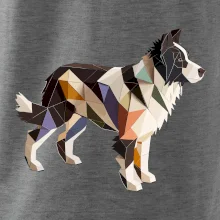 Border colie slepená z papíru