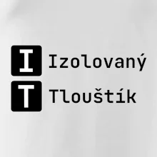 IT Nápis Izolovaný Tlouštík