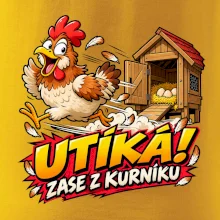 Útěk slepice z kurníku
