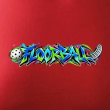 Florbalové graffiti v neonových barvách