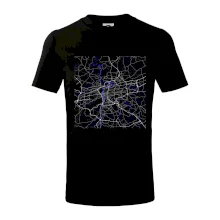 Praha - Mapa s vodními toky