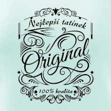 Vintage nejlepší tatínek 100% kvalita