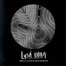 Lysá hora - vrstevnice v kruhu