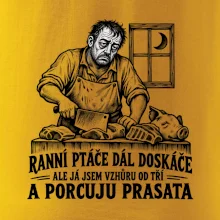 Řezník vzhůru od tří a porcuju prasata