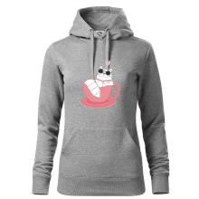 Hustá kočka v hrníčku