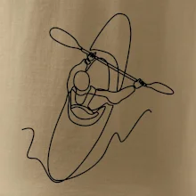 Kajak  ze shora jedním tahem