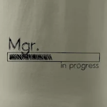 In progress titul Mgr.  magistr / magistra