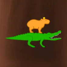 Kapybara na krokodýlovi (Moňas)