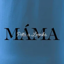 Máma - Tiskací nápis se jmény dětí