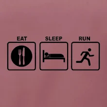 Eat sleep run čtverce Eat sleep run čtverce