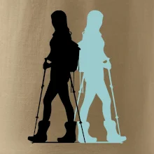 Nordic walking figury - žena