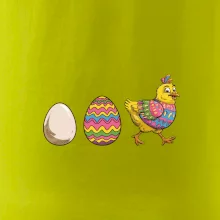 Evoluce vajíčka - velikonoce - slepice