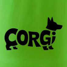 Corgi nápis v těle