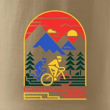Cyklista na horách - logo