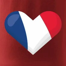 Francouzská vlajka srdce