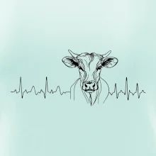EKG křivka kráva