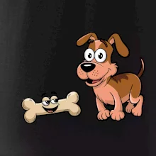 Parové triko - Pes a kost