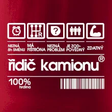 Čárový kód řidič kamionu