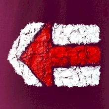 Párová turistická značka  červená