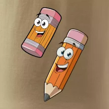 Parové triko - Tužka a guma