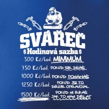 Svářeč - hodinová sazba