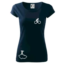 Mapa ČR + kolo na prsu